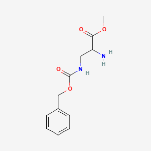 molecular formula C12H16N2O4 B8063588 2-Amino-3-Cbz-amino-propionic acid methyl ester 