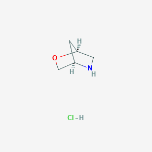 molecular formula C5H10ClNO B8063603 (1S,4R)-2-oxa-5-azabicyclo[2.2.1]heptane;hydrochloride 