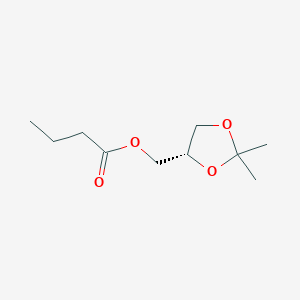 molecular formula C10H18O4 B8063667 Butyric acid [(4S)-2,2-dimethyl-1,3-dioxolane-4-yl]methyl ester 