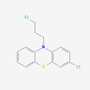 molecular formula C15H13Cl2NS B8063716 3-Chloro-10-(3-chloropropyl)phenothiazine 