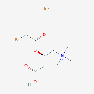 molecular formula C9H17Br2NO4 B8063727 [(2R)-2-(2-bromoacetyl)oxy-3-carboxypropyl]-trimethylazanium;bromide 