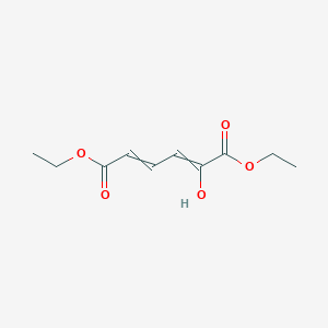 molecular formula C10H14O5 B8063730 Diethyl 2-hydroxyhexa-2,4-dienedioate 