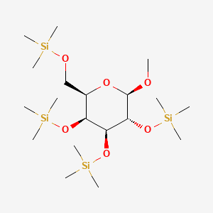molecular formula C19H46O6Si4 B8063757 beta-D-Galactopyranoside, methyl 2,3,4,6-tetrakis-O-(trimethylsilyl)- 
