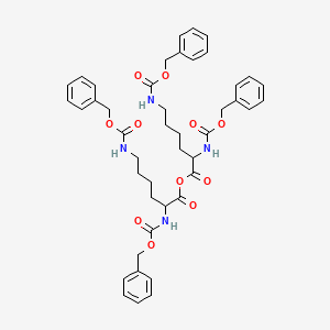 molecular formula C44H50N4O11 B8063774 2,6-Bis(phenylmethoxycarbonylamino)hexanoyl 2,6-bis(phenylmethoxycarbonylamino)hexanoate 