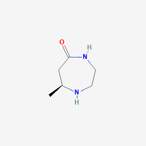 molecular formula C6H12N2O B8063857 (S)-7-Methyl-1,4-diazepan-5-one 