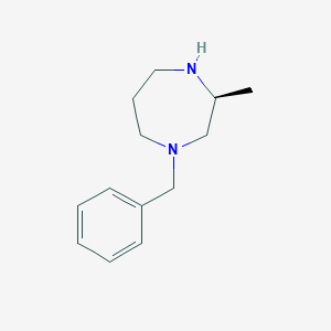 molecular formula C13H20N2 B8063878 (S)-1-Benzyl-3-methyl-1,4-diazepane 