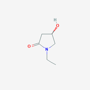 molecular formula C6H11NO2 B8063951 (4S)-1-ethyl-4-hydroxypyrrolidin-2-one 