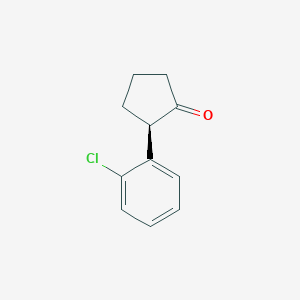 molecular formula C11H11ClO B8064000 (2R)-2-(2-chlorophenyl)cyclopentan-1-one 