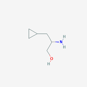 molecular formula C6H13NO B8064005 (2S)-2-amino-3-cyclopropylpropan-1-ol CAS No. 1038393-52-0