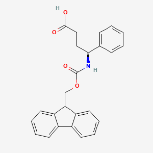 molecular formula C25H23NO4 B8064028 (4S)-4-(9H-fluoren-9-ylmethoxycarbonylamino)-4-phenylbutanoic acid 