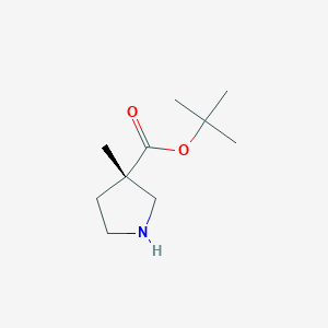 tert-butyl (3S)-3-methylpyrrolidine-3-carboxylate