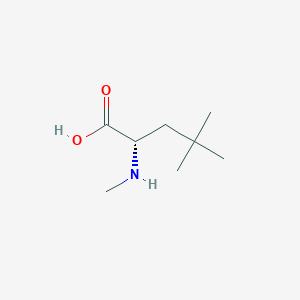 molecular formula C8H17NO2 B8064038 (2S)-4,4-dimethyl-2-(methylamino)pentanoic acid 
