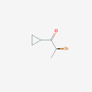 molecular formula C6H9BrO B8064070 (2S)-2-bromo-1-cyclopropylpropan-1-one 