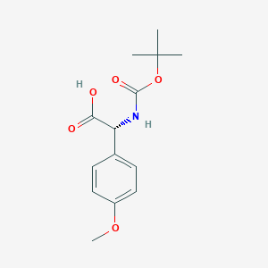 molecular formula C14H19NO5 B8064126 Boc-(R)-2-Amino-2-(4-methoxyphenyl)aceticacid 
