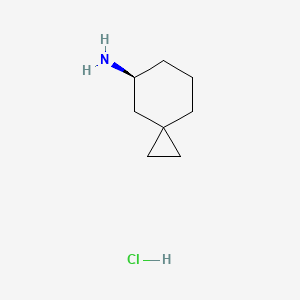 molecular formula C8H16ClN B8064163 (7S)-spiro[2.5]octan-7-amine;hydrochloride 