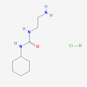 molecular formula C9H20ClN3O B8064240 1-(2-Aminoethyl)-3-cyclohexylurea;hydrochloride 