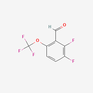 molecular formula C8H3F5O2 B8064454 2,3-Difluoro-6-(trifluoromethoxy)benzaldehyde 