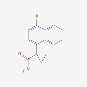 1-(4-Bromonaphthalen-1-yl)cyclopropane-1-carboxylic acid