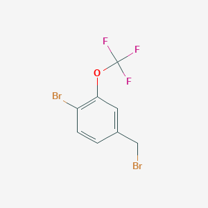 molecular formula C8H5Br2F3O B8064464 4-Bromo-3-(trifluoromethoxy)benzyl bromide 