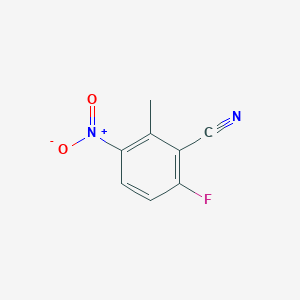 molecular formula C8H5FN2O2 B8064521 6-Fluoro-2-methyl-3-nitrobenzonitrile 