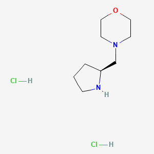 molecular formula C9H20Cl2N2O B8064560 4-[[(2S)-pyrrolidin-2-yl]methyl]morpholine;dihydrochloride 