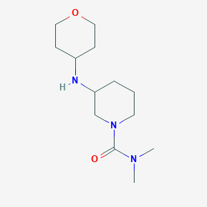 molecular formula C13H25N3O2 B8064637 N,N-dimethyl-3-(oxan-4-ylamino)piperidine-1-carboxamide 