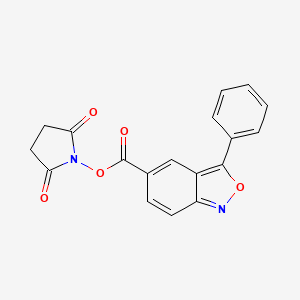 molecular formula C18H12N2O5 B8064702 (2,5-Dioxopyrrolidin-1-yl) 3-phenyl-2,1-benzoxazole-5-carboxylate 