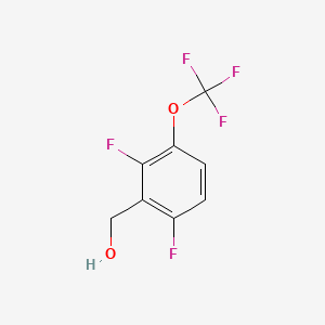 molecular formula C8H5F5O2 B8064754 [2,6-Difluoro-3-(trifluoromethoxy)phenyl]methanol 