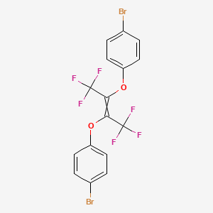 molecular formula C16H8Br2F6O2 B8064774 1-Bromo-4-[3-(4-bromophenoxy)-1,1,1,4,4,4-hexafluorobut-2-en-2-yl]oxybenzene 