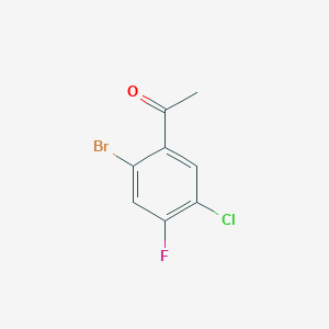 molecular formula C8H5BrClFO B8064785 2'-Bromo-5'-chloro-4'-fluoroacetophenone 