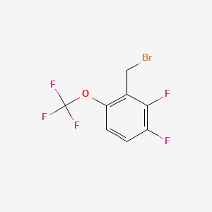 molecular formula C8H4BrF5O B8064817 3-(Bromomethyl)-1,2-difluoro-4-(trifluoromethoxy)benzene 