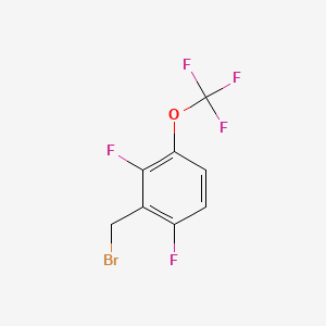 molecular formula C8H4BrF5O B8064820 2-(Bromomethyl)-1,3-difluoro-4-(trifluoromethoxy)benzene 