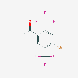 molecular formula C10H5BrF6O B8064839 2',5'-Bis(trifluoromethyl)-4'-bromoacetophenone 