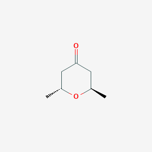 molecular formula C7H12O2 B8064848 (2R,6R)-2,6-dimethyldihydro-2H-pyran-4(3H)-one 