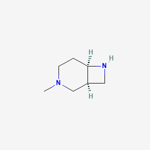 molecular formula C7H14N2 B8064856 (1S,6R)-3-Methyl-3,7-diazabicyclo[4.2.0]octane 