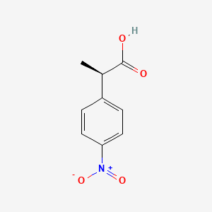 molecular formula C9H9NO4 B8064873 (2R)-2-(4-nitrophenyl)propanoic acid 