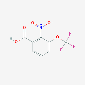 molecular formula C8H4F3NO5 B8064883 2-硝基-3-(三氟甲氧基)苯甲酸 