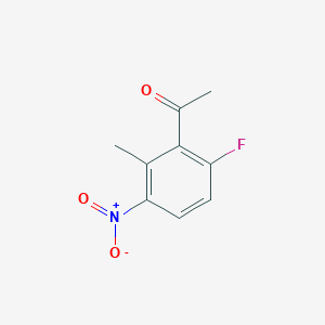 molecular formula C9H8FNO3 B8064918 6'-Fluoro-2'-methyl-3'-nitroacetophenone 