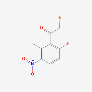 molecular formula C9H7BrFNO3 B8064928 6-Fluoro-2-methyl-3-nitrophenacylbromide 