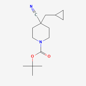 Tert-butyl 4-cyano-4-(cyclopropylmethyl)piperidine-1-carboxylate