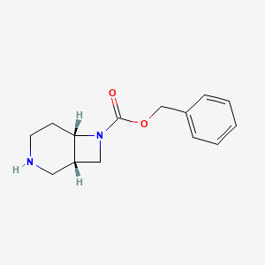 molecular formula C14H18N2O2 B8064943 (1S,6S)-7-Cbz-3,7-diazabicyclo[4.2.0]octane 