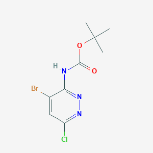 molecular formula C9H11BrClN3O2 B8064951 3-(Boc-amino)-4-bromo-6-chloropyridazine CAS No. 1427475-32-8