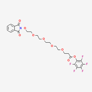 molecular formula C25H24F5NO9 B8064974 NHPI-PEG4-C2-Pfp ester 