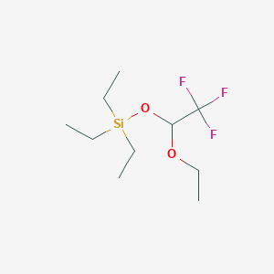 molecular formula C10H21F3O2Si B8064985 (1-Ethoxy-2,2,2-trifluoroethoxy) triethylsilane 