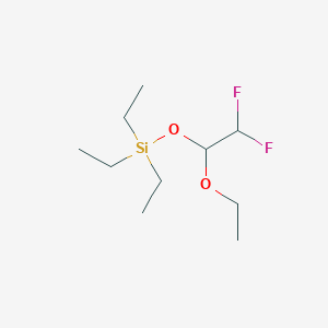 molecular formula C10H22F2O2Si B8064987 (1-Ethoxy-2,2-difluoroethoxy) triethylsilane 