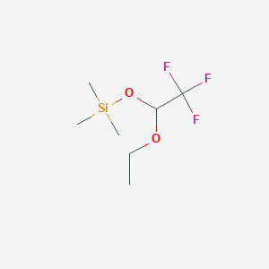 molecular formula C7H15F3O2Si B8065003 Silane, (1-ethoxy-2,2,2-trifluoroethoxy)trimethyl- CAS No. 141023-08-7