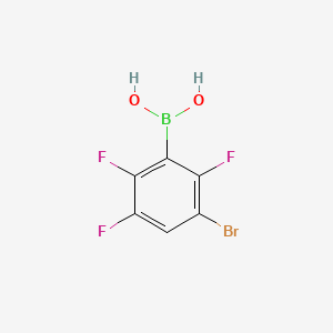molecular formula C6H3BBrF3O2 B8065010 (3-Bromo-2,5,6-trifluorophenyl)boronic acid 