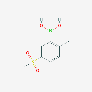 molecular formula C8H11BO4S B8065021 2-Methyl-5-(methylsulfonyl)phenylboronic Acid 