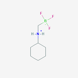 molecular formula C7H15BF3N B8065048 [(Cyclohexylammonium)methyl]trifluoroborate internal salt 