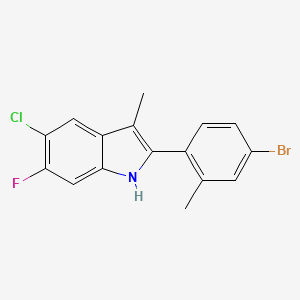 2-(4-bromo-2-methylphenyl)-5-chloro-6-fluoro-3-methyl-1H-indole